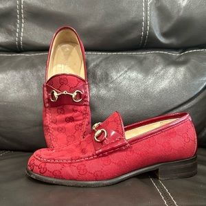 Gucci red loafer